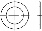 rondella di spessoramento DIN 988 acciaio 3 x 6 x 0,5